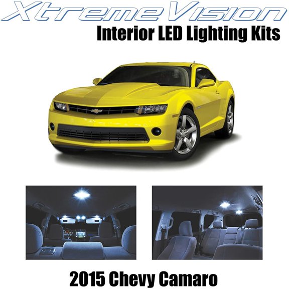 XtremeVision Interior LED for Chevy Camaro 2015+ 6 pcs Cool White Interior LED Kit + Installation Tool