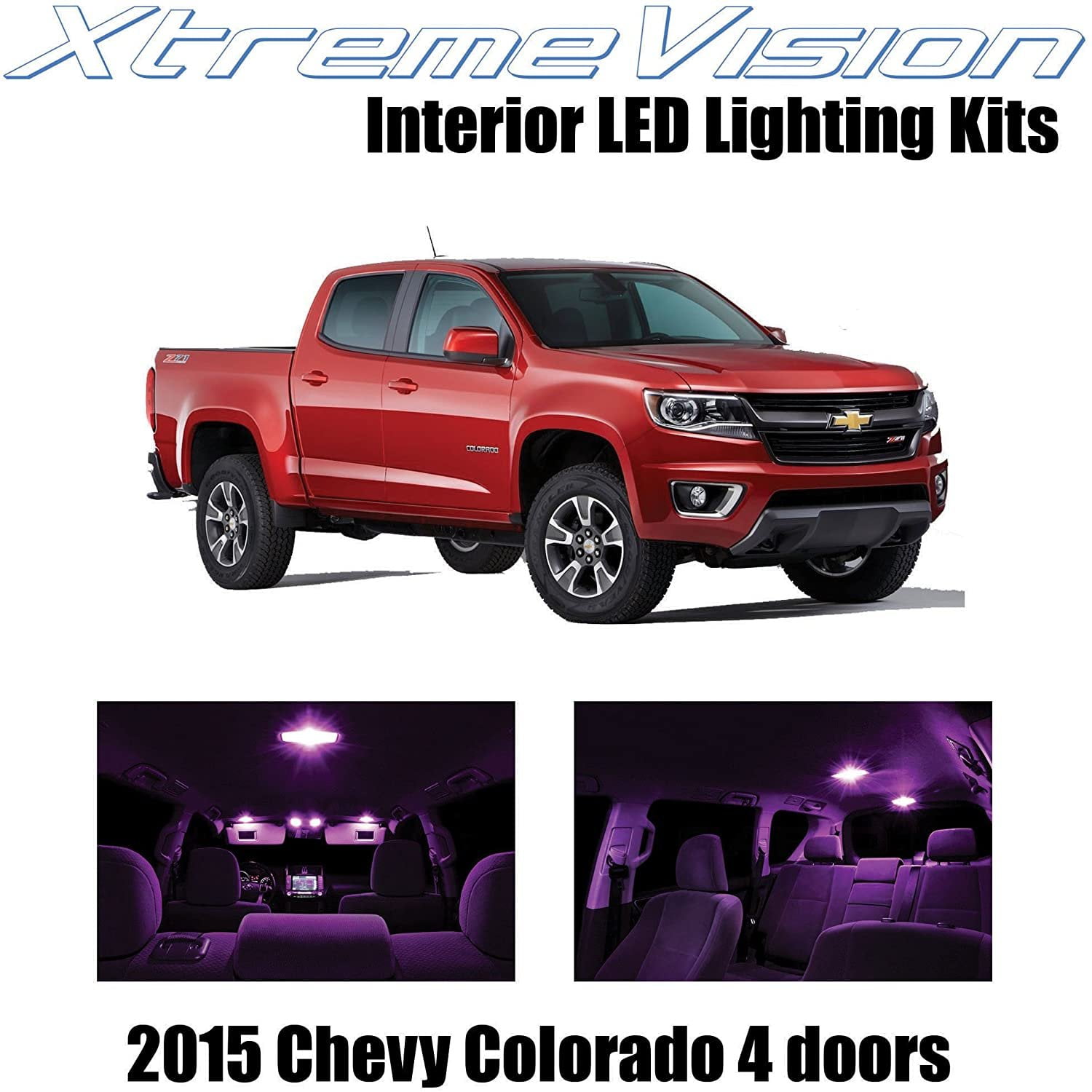 XtremeVision Pink Interior LED Kit For Chevy Equinox 2015 - 11 Piece Bulb Set + Tool - View #8