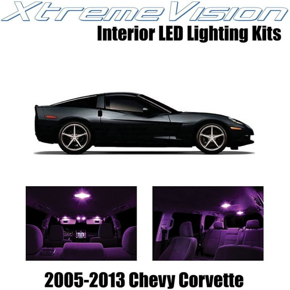 XtremeVision Interior LED for Chevy Corvette 2005-2013 10 pcs Pink Interior LED Kit + Installation Tool