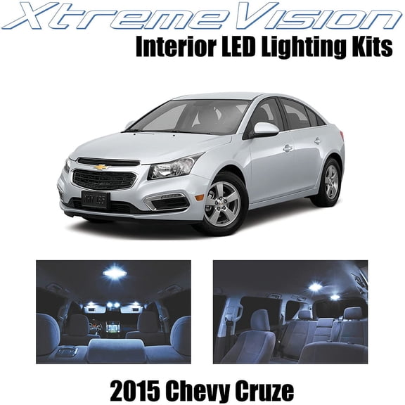XtremeVision Interior LED for Chevy Cruze 2015 12 pcs Cool White Interior LED Kit + Installation Tool
