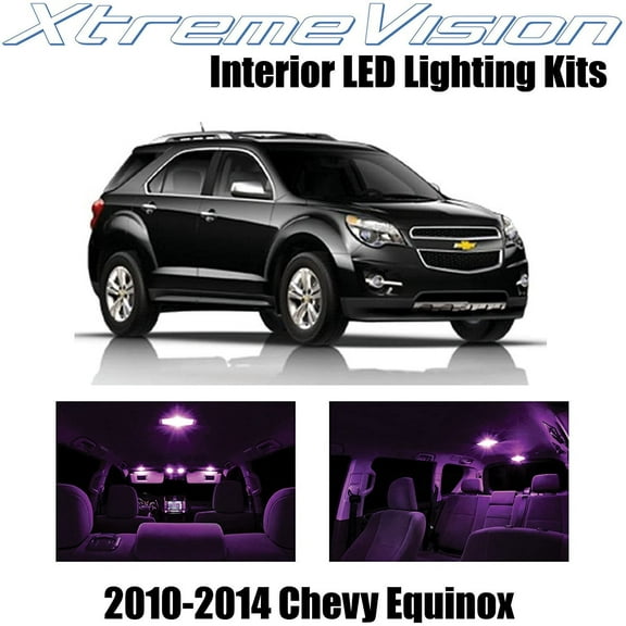XtremeVision Interior LED for Chevy Equinox 2010-2014 11 pcs Pink Interior LED Kit + Installation Tool