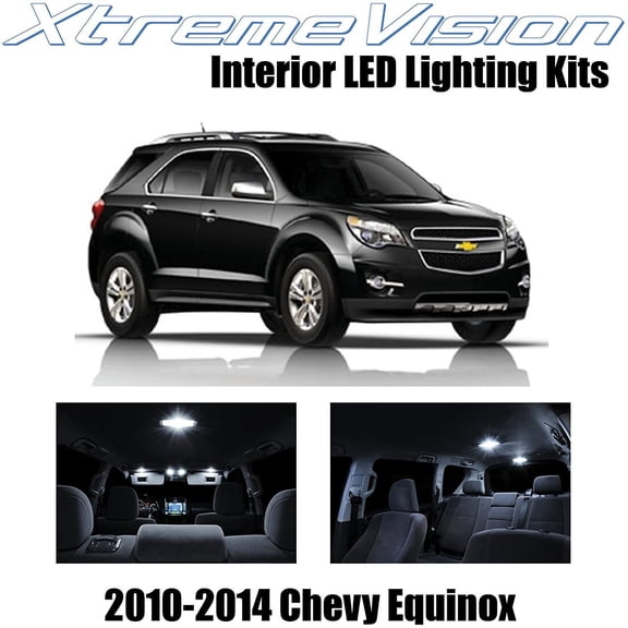XtremeVision Interior LED for Chevy Equinox 2010-2014 11 pcs Pure White Interior LED Kit + Installation Tool