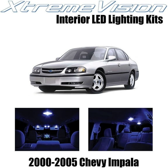 XtremeVision Interior LED for Chevy Impala 2000-2005 16 pcs Blue Interior LED Kit + Installation Tool