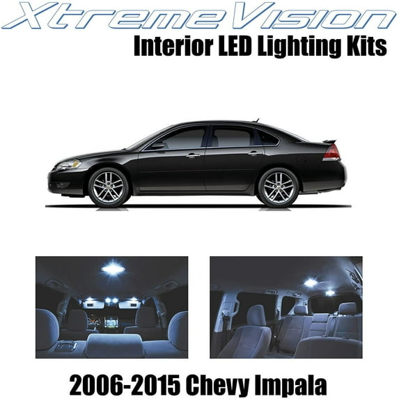 XtremeVision Interior LED for Chevy Impala 2006-2015 16 pcs Cool White Interior LED Kit + Installation Tool Tool