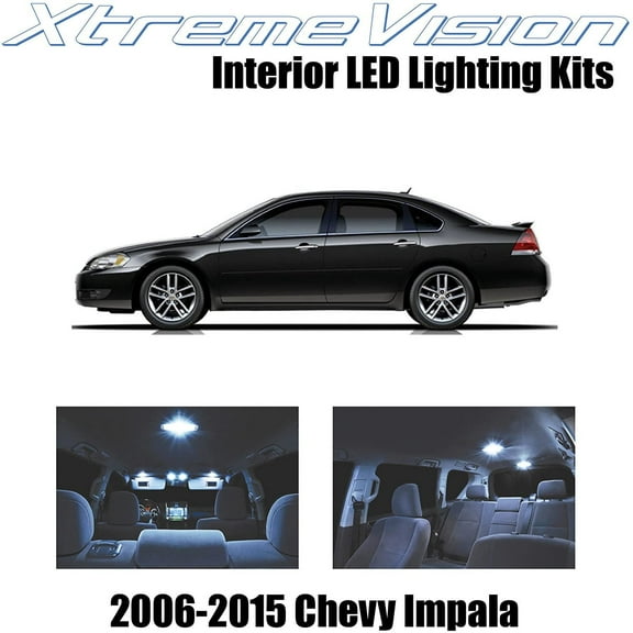 XtremeVision Interior LED for Chevy Impala 2006-2015 16 pcs Cool White Interior LED Kit + Installation Tool Tool