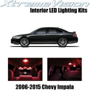 XtremeVision Interior LED for Chevy Impala 2006-2015 16 pcs Red Interior LED Kit + Installation Tool Tool