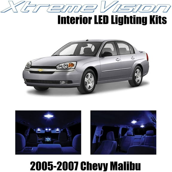 XtremeVision Interior LED for Chevy Malibu 2005-2007 6 pcs Blue Interior LED Kit + Installation Tool