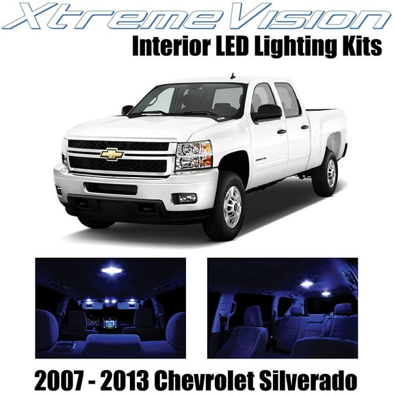 XtremeVision Interior LED for Chevy Silverado 2007-2013 12 pcs Blue Interior LED Kit + Installation Tool