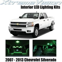 XtremeVision Interior LED for Chevy Silverado 2007-2013 12 pcs Green Interior LED Kit   Installation Tool