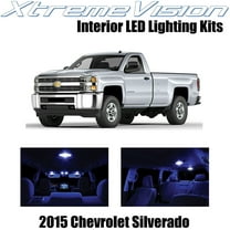 XtremeVision Interior LED for Chevy Silverado 2015  2 pcs Blue Interior LED Kit   Installation Tool