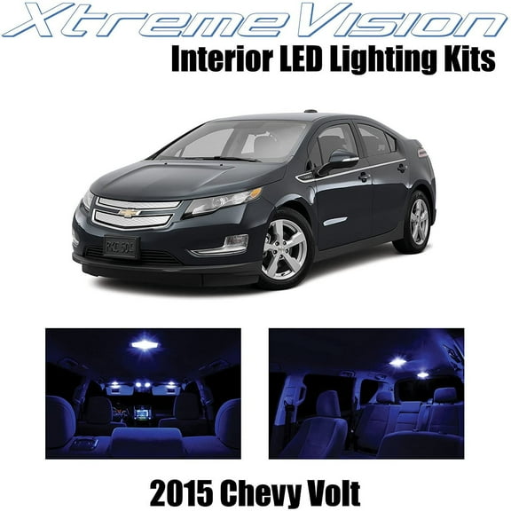 XtremeVision Interior LED for Chevy Volt 2015+ 12 pcs Blue Interior LED Kit + Installation Tool