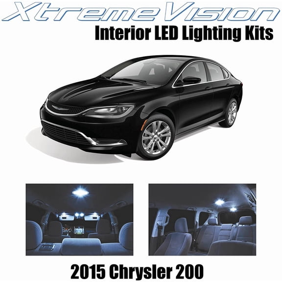 XtremeVision Interior LED for Chrysler 200 2015+ 11 pcs Cool White Interior LED Kit + Installation Tool