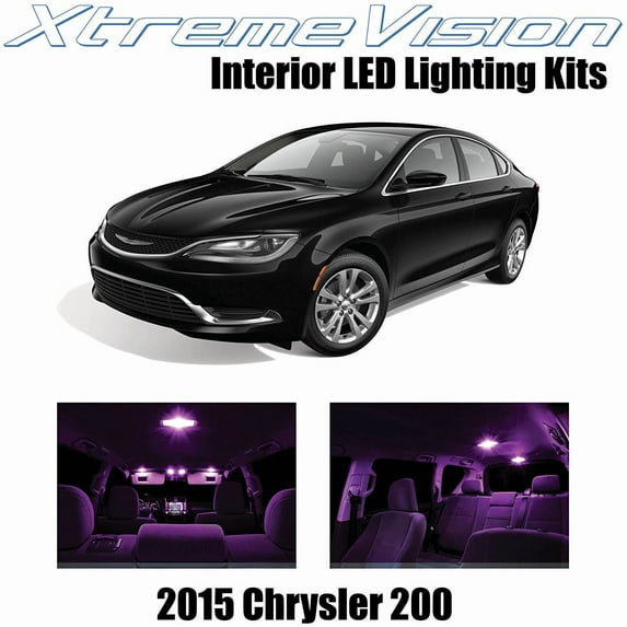 XtremeVision Interior LED for Chrysler 200 2015+ 11 pcs Pink Interior LED Kit + Installation Tool
