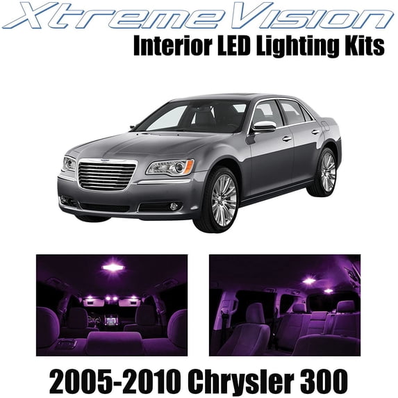 XtremeVision Interior LED for Chrysler 300/300C 2005-2010 12 pcs Pink Interior LED Kit + Installation Tool