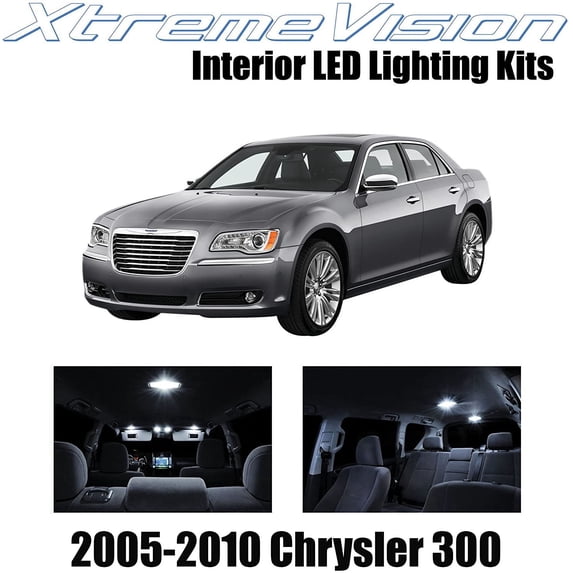 XtremeVision Interior LED for Chrysler 300/300C 2005-2010 12 pcs Pure White Interior LED Kit + Installation Tool