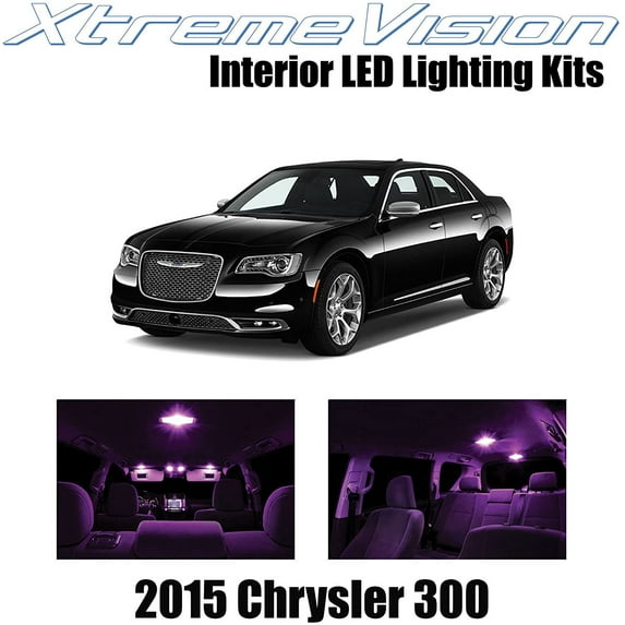 XtremeVision Interior LED for Chrysler 300/300C 2015+ 10 pcs Pink Interior LED Kit + Installation Tool