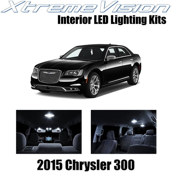 XtremeVision Interior LED for Chrysler 300/300C 2015+ 10 pcs Pure White Interior LED Kit + Installation Tool