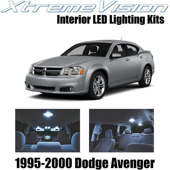 XtremeVision Interior LED for Chrysler Avenger 1995-2000 10 pcs Cool White Interior LED Kit + Installation Tool