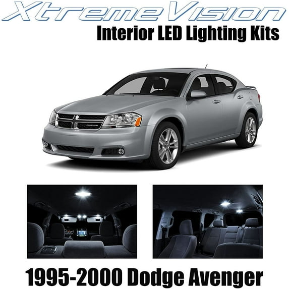 XtremeVision Interior LED for Chrysler Avenger 1995-2000 10 pcs Pure White Interior LED Kit + Installation Tool