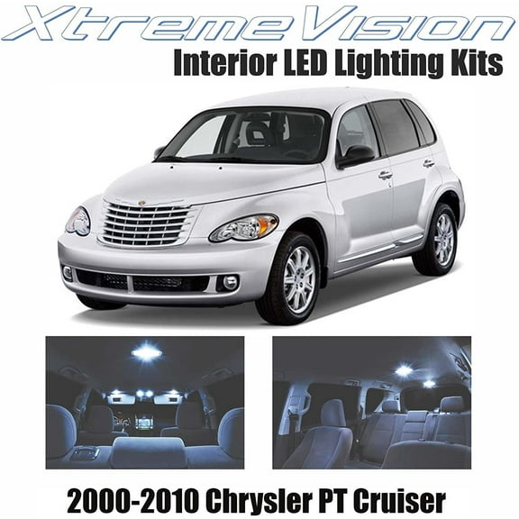 XtremeVision Interior LED for Chrysler PT Cruiser 2000-2010 10 Pieces Cool White Interior LED Kit + Installation Tool