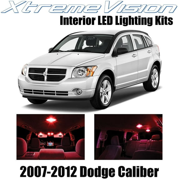 XtremeVision Interior LED for Dodge Caliber 2007-2012 6 pcs Red Interior LED Kit + Installation Tool