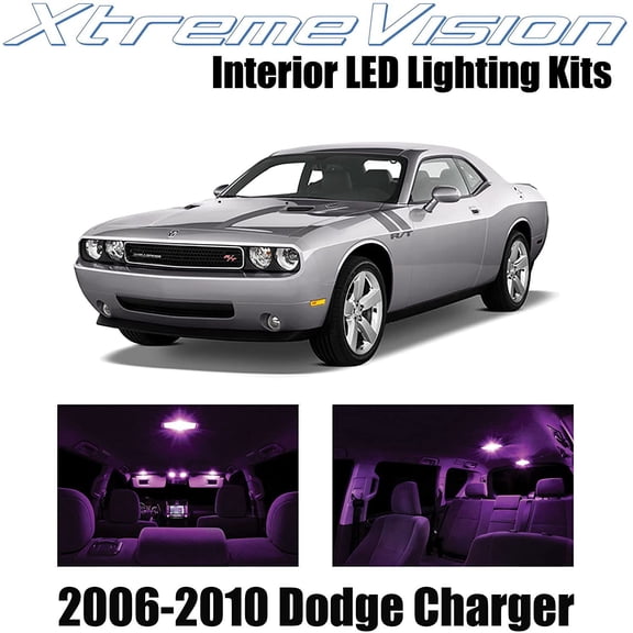 XtremeVision Interior LED for Dodge Challenger 2006-2010 5 pcs Pink Interior LED Kit + Installation Tool