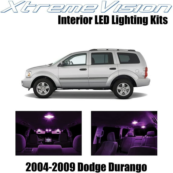 XtremeVision Interior LED for Dodge Durango 2004-2009 7 pcs Pink Interior LED Kit + Installation Tool