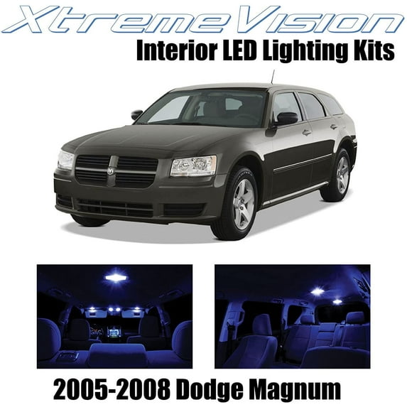 XtremeVision Interior LED for Dodge Magnum 2005-2008 7 pcs Blue Interior LED Kit + Installation Tool