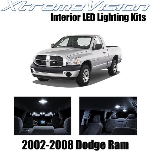 XtremeVision Interior LED for Dodge Ram 2002-2008 10 pcs Pure White Interior LED Kit + Installation Tool