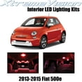 thumbnail image 1 of XtremeVision Interior LED for Fiat 500e Electric car 2013-2015 3 pcs Red Interior LED Kit + Installation Tool, 1 of 7
