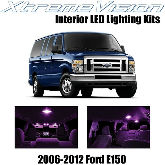 XtremeVision Interior LED for Ford E150 2006-2012 6 pcs Pink Interior LED Kit + Installation Tool