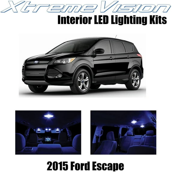 XtremeVision Interior LED for Ford Escape 2015+ 3 pcs Blue Interior LED Kit + Installation Tool