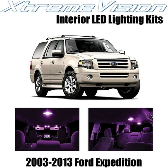 XtremeVision Interior LED for Ford Expedition 2003-2013 14 pcs Pink Interior LED Kit + Installation Tool
