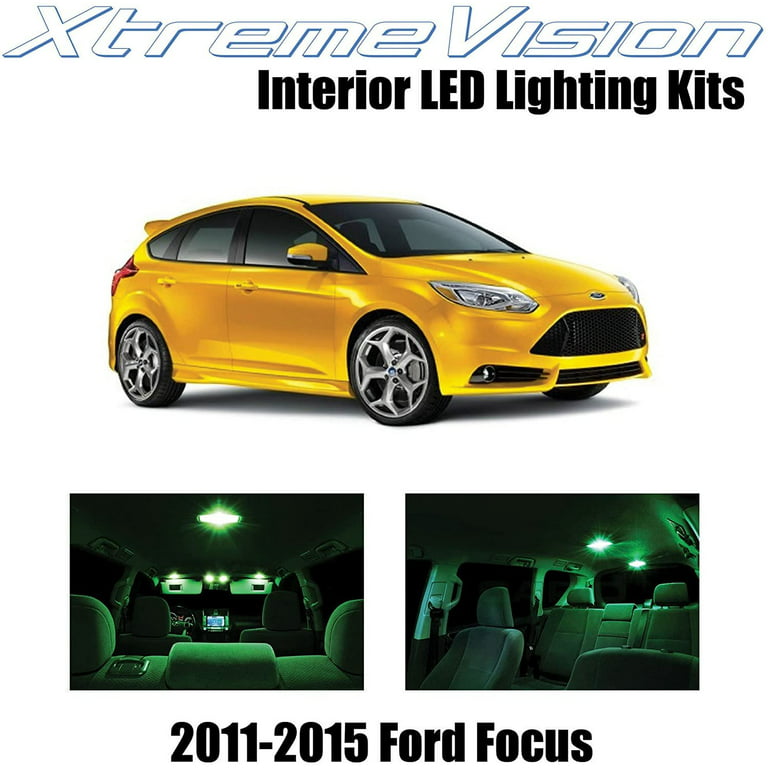 Xtremevision Interior Led For Ford Focus 2017 4 Pcs Green Kit Installation Tool Com