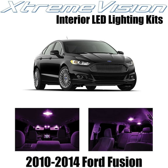 XtremeVision Interior LED for Ford Fusion 2010-2014 5 pcs Pink Interior LED Kit + Installation Tool