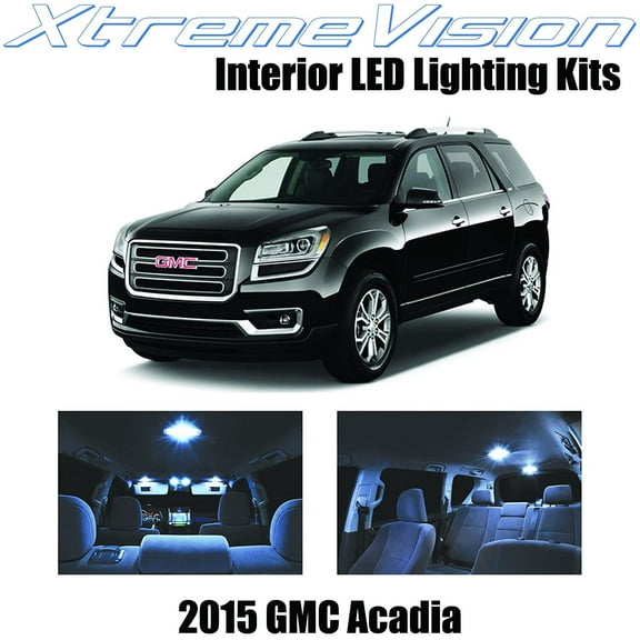 XtremeVision Interior LED for GMC Acadia 2015+ 12 pcs Cool White Interior LED Kit + Installation Tool