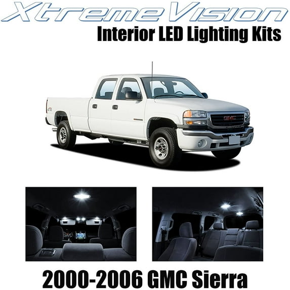 XtremeVision Interior LED for GMC Sierra 2000-2006 16 pcs Pure White Interior LED Kit + Installation Tool