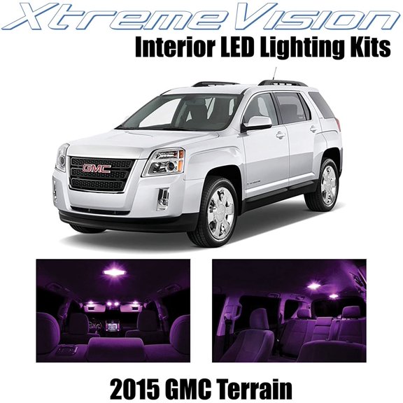 XtremeVision Interior LED for GMC Terrain 2015+ 10 pcs Pink Interior LED Kit + Installation Tool