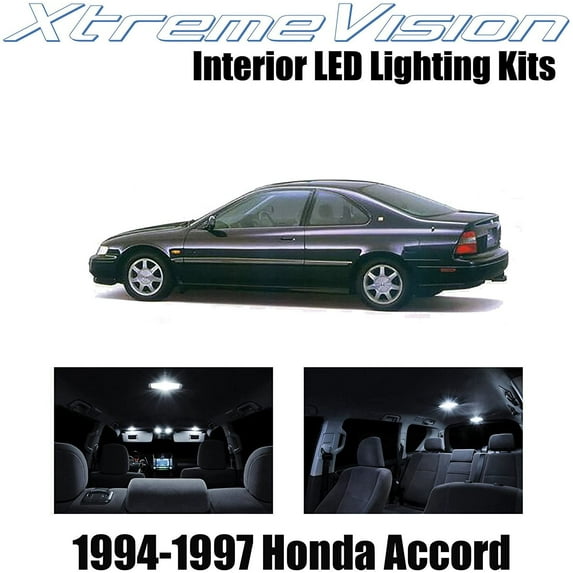 XtremeVision Interior LED for Honda Accord 1994-1997 10 pcs Pure White Interior LED Kit + Installation Tool