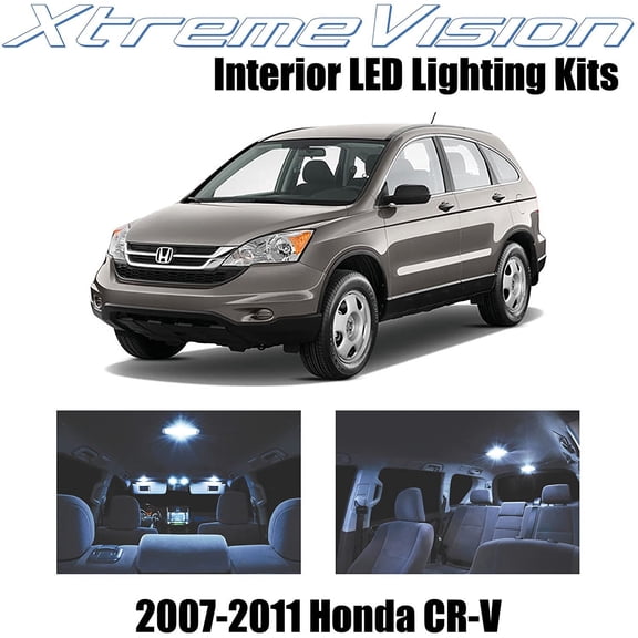 XtremeVision Interior LED for Honda CR-V 2007-2011 8 pcs Cool White Interior LED Kit + Installation Tool