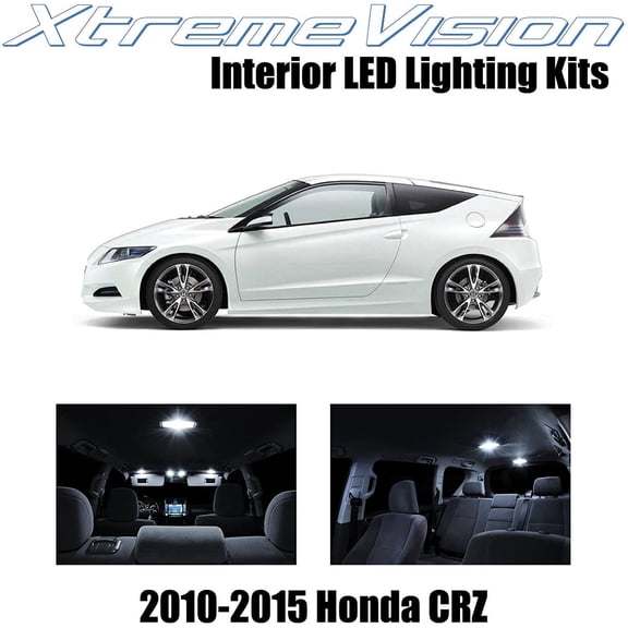 XtremeVision Interior LED for Honda CR-Z 2010-2015 9 pcs Pure White Interior LED Kit + Installation Tool Tool