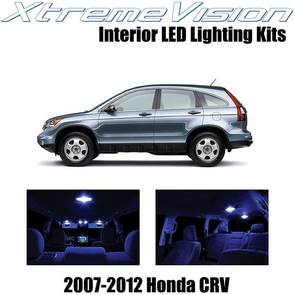 XtremeVision Interior LED for Honda CRV 2007-2012 6 pcs Blue Interior LED Kit + Installation Tool