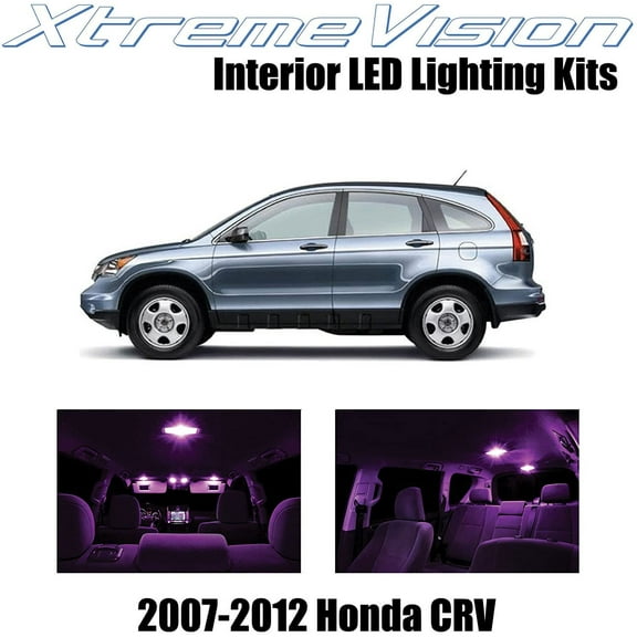 XtremeVision Interior LED for Honda CRV 2007-2012 6 pcs Pink Interior LED Kit + Installation Tool
