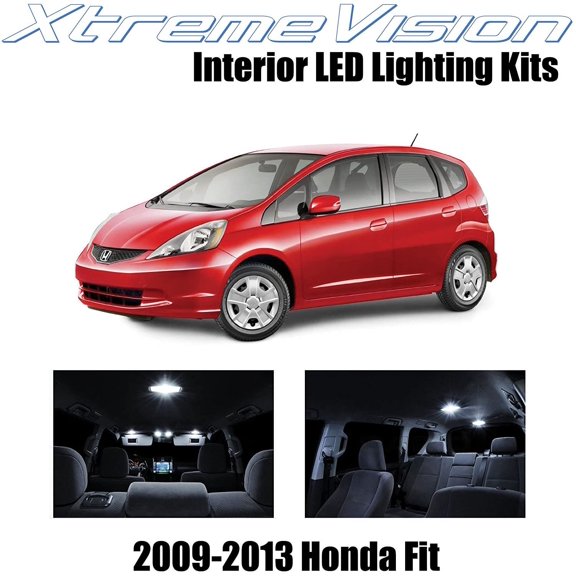 XtremeVision Interior LED for Honda Fit 2009-2013 6 pcs Pure White Interior LED Kit + Installation Tool