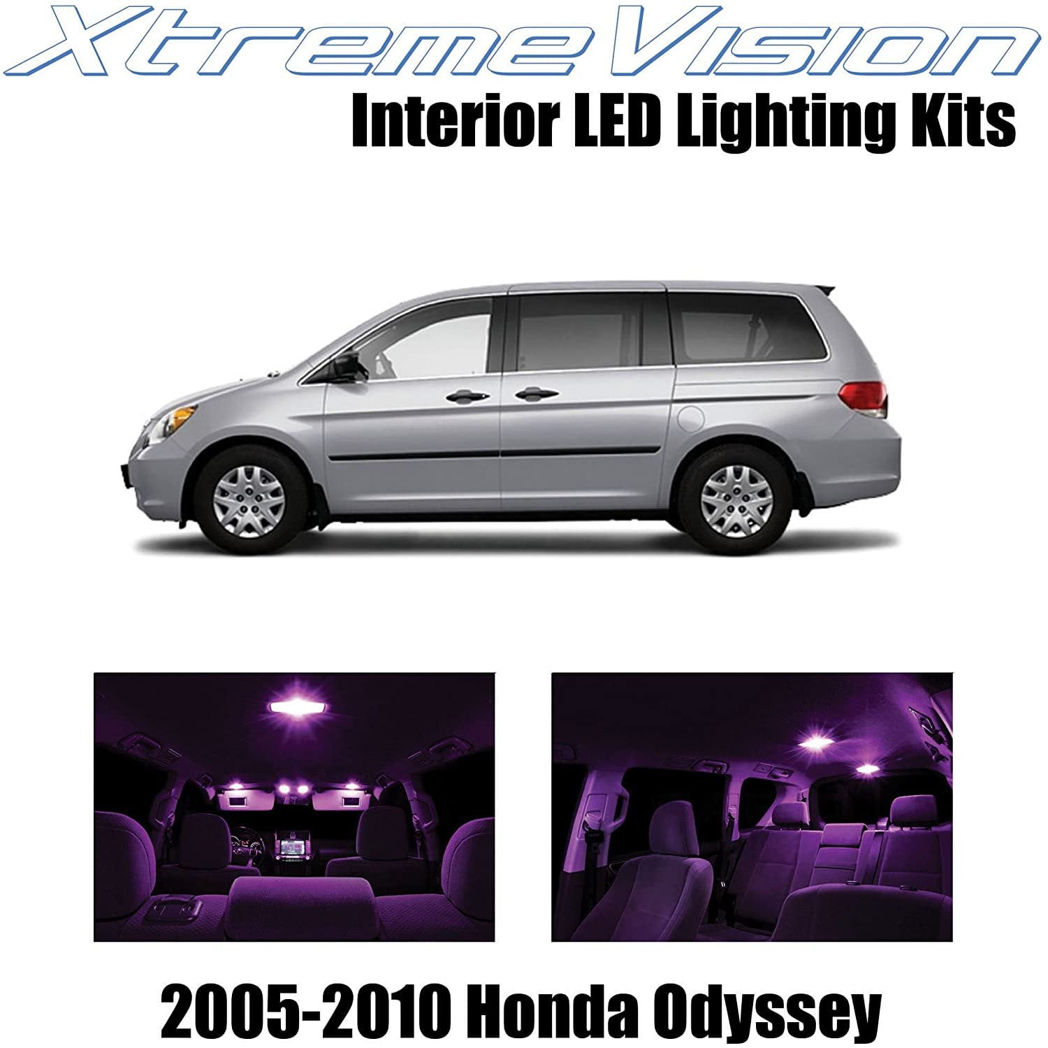 XtremeVision Interior LED for Honda Odyssey 2005-2010 11 pcs Pink Interior  LED Kit + Installation Tool - Walmart Business Supplies, image size:1500x1500
