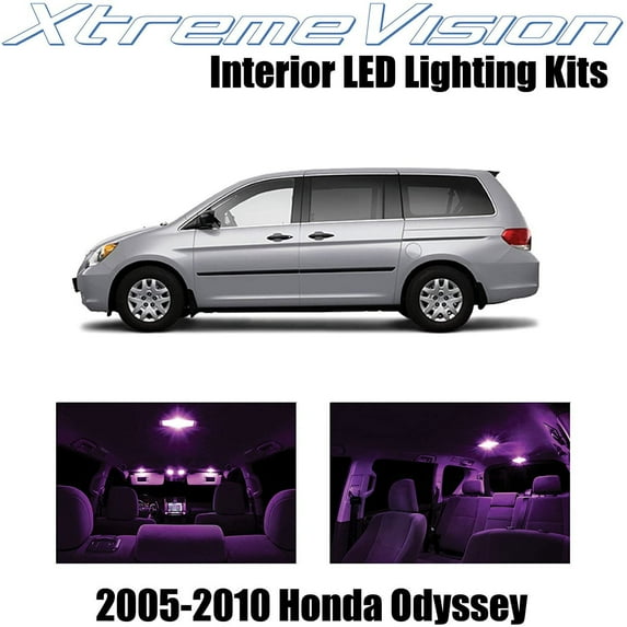 XtremeVision Interior LED for Honda Odyssey 2005-2010 11 pcs Pink Interior LED Kit + Installation Tool