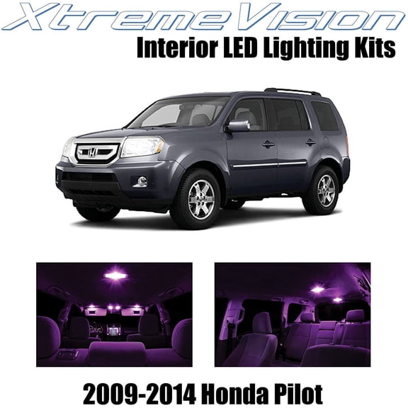 XtremeVision Interior LED for Honda Pilot 2009-2014 16 pcs Pink Interior LED Kit + Installation Tool