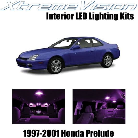 XtremeVision Interior LED for Honda Prelude 1997-2001 5 pcs Pink Interior LED Kit + Installation Tool