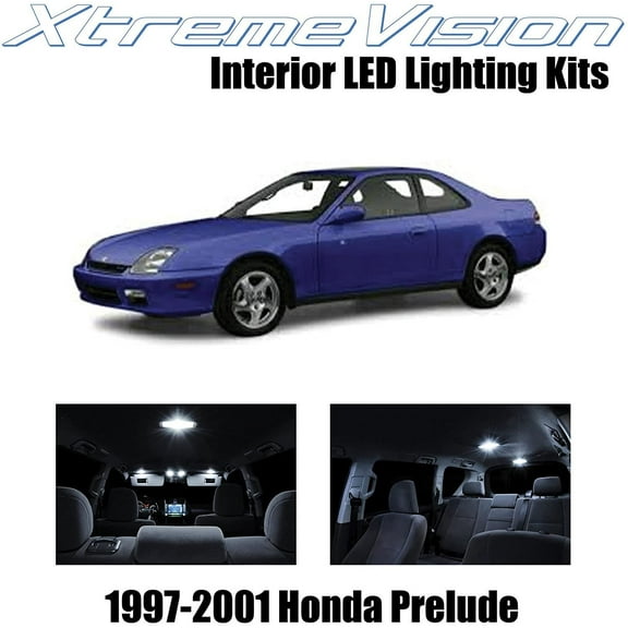 XtremeVision Interior LED for Honda Prelude 1997-2001 5 pcs Pure White Interior LED Kit + Installation Tool