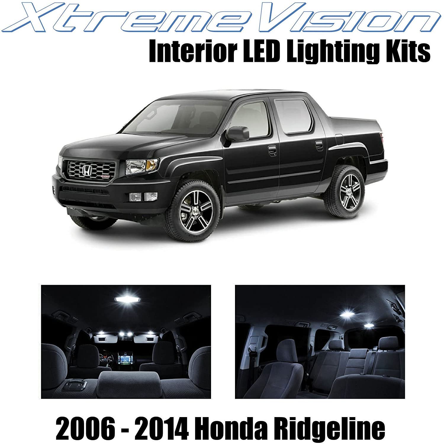 XtremeVision Interior LED for Honda Ridgeline 2006-2014 18 pcs Pure White Interior LED Kit + Installation Tool